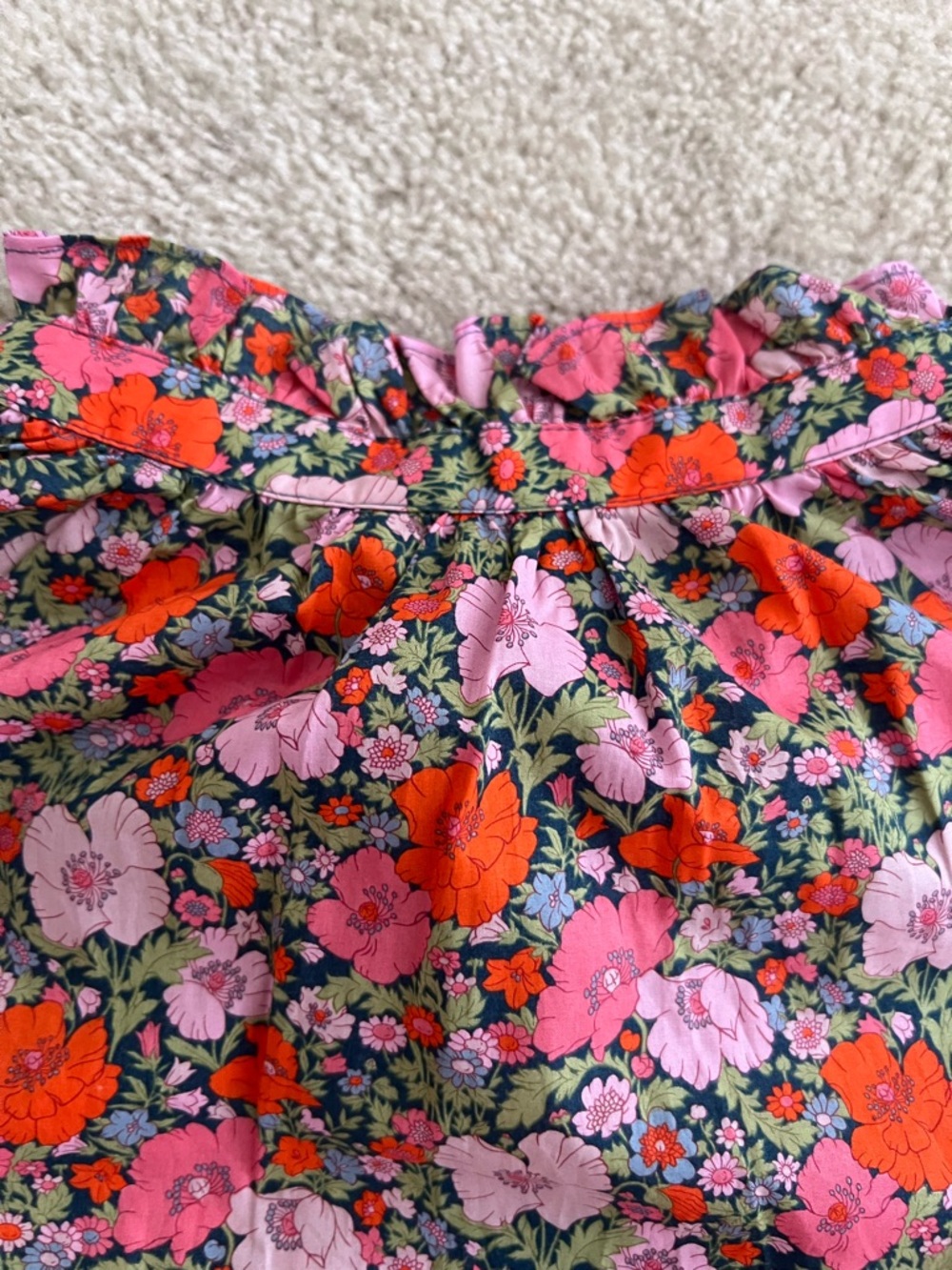 J. Crew Liberty London Pink and Orange Floral Button-Down Shirt - Picture 11 of 11